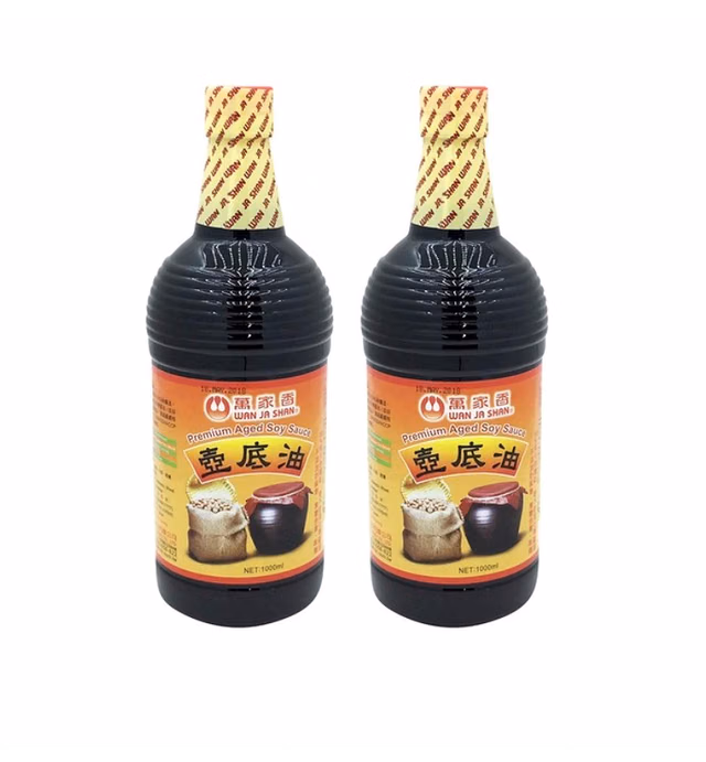 Wan Ja Shan Premium Aged Soy Sauce (2 Pack, Total of 2000mL)