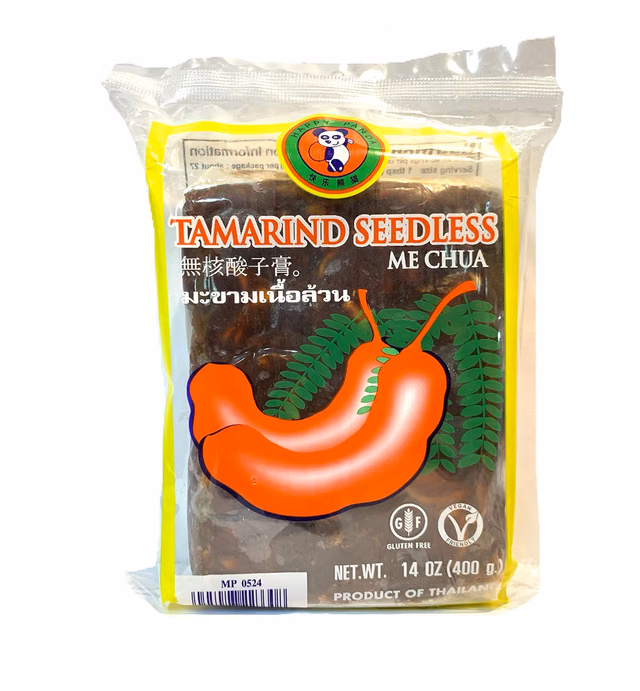 Happy Panda Seedless Tamarind Paste 14 Ounce Package (Imli | Me Chua | Tamarindo)