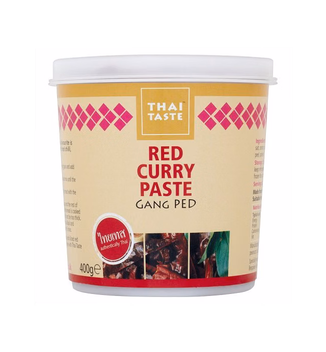 Thai Taste - Red Curry Paste - Gang Ped - 400g