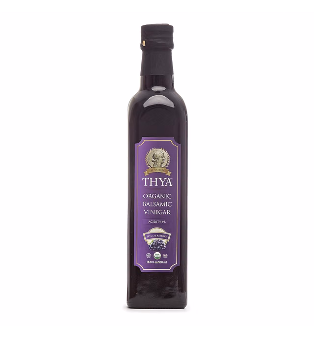 THYA Organic Balsamic Vinegar, Acidity 6 %, USDA Organic, Non GMO, Gluten free, 16.9 Fl Oz. (Pack of 1)