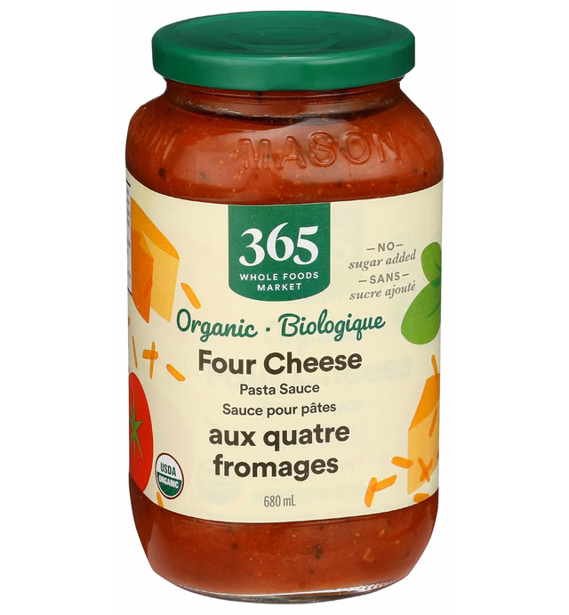 365 by Whole Foods Market, Organic 4 Cheese Pasta Sauce, 25 Ounce