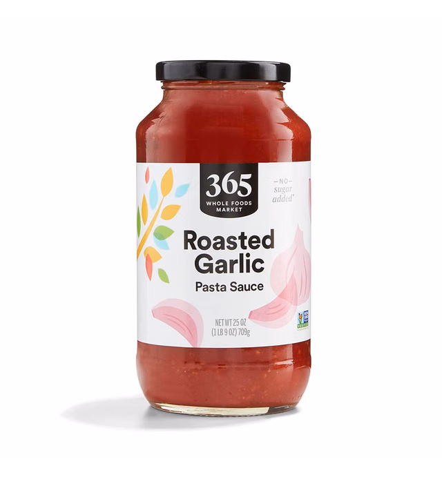 365 by Whole Foods Market, Roasted Garlic Pasta Sauce, 25 Ounce