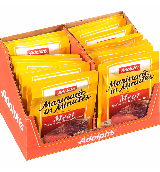 Adolph's Marinade in Minutes Original Meat Tenderizing Marinade, 1 oz (Pack of 24)