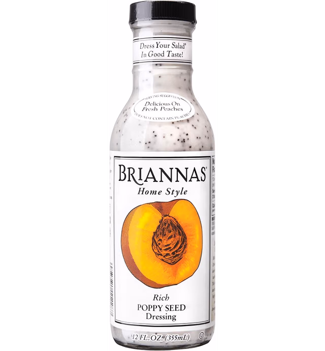 Briannas, Dressing Poppy Seed, 12 Fl Oz