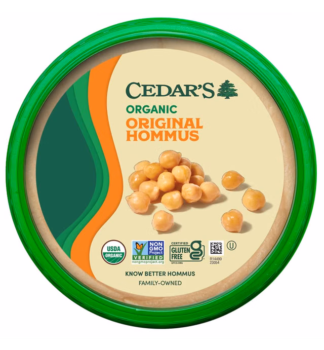 Cedar's Organic Original Hommus, 16 Oz