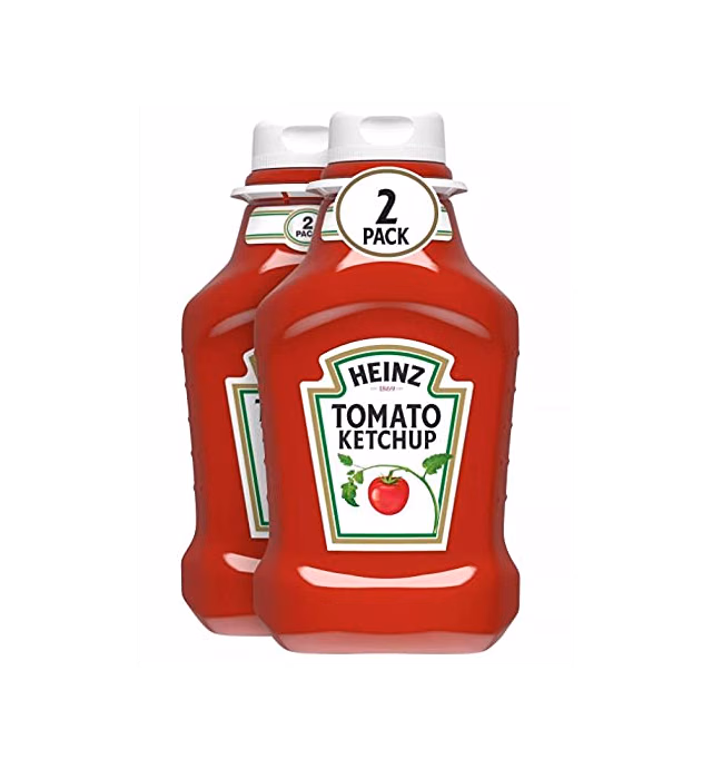 Concession Essentials Heinz Tomato Ketchup, 88 Ounces (Two 44 Oz Plastic Squeeze Bottles) (CE 44oz Ketchup 2 Pack)