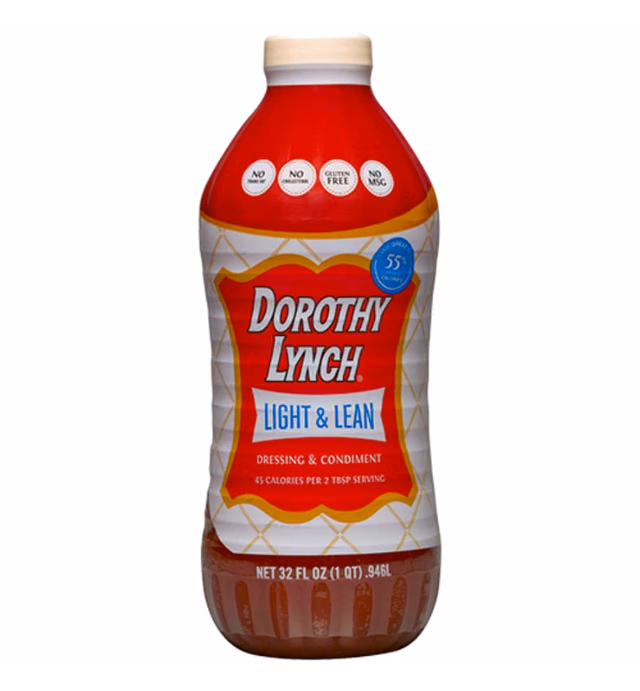 Dorothy Lynch Salad Dressing | Sweet & Spicy | Thick & Creamy | Salads, Dips, Sauces, & Marinades | French Style Condiment | Tangy | Gluten Free | No Trans Fat | USA Made (Light & Lean, 32 oz (12 Pack))