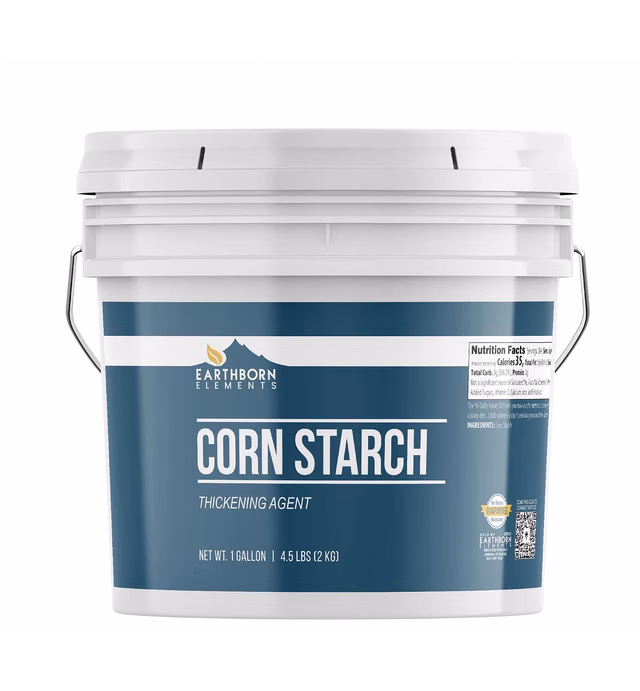 Earthborn Elements Corn Starch (1 Gallon), Thickener For Sauces, Soup, & Gravy
