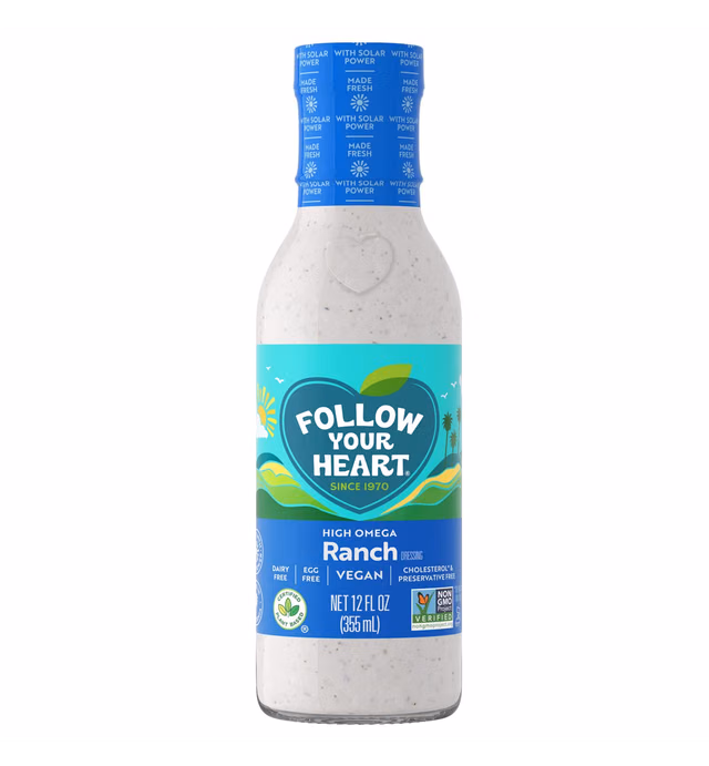 Follow Your Heart Vegan Ranch Dressing,12 Fl Oz (Pack of 6)