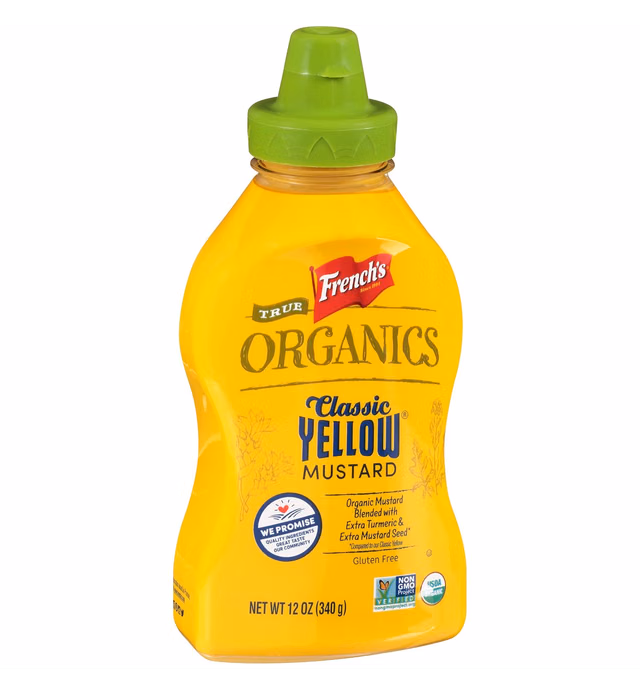 French's True Organics Classic Yellow Mustard, 12 oz