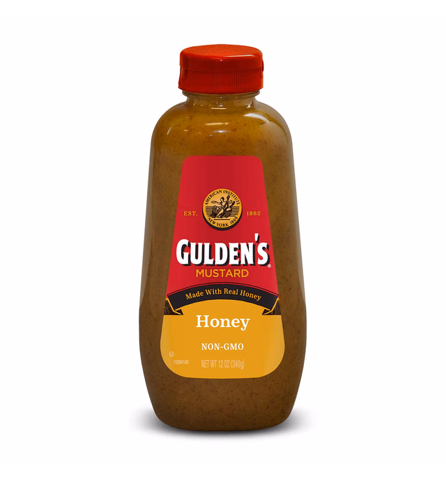 GULDEN'S Honey Mustard Squeeze Bottle, 12 oz. 12 Count(Pack of 1)