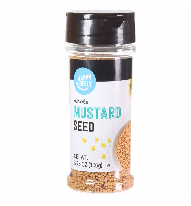 Amazon Brand - Happy Belly Mustard Seed, 3.75 Oz