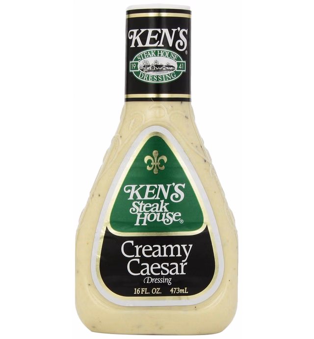 Ken's Foods Creamy Ceasar Salad Dressing, 16 Fl Oz