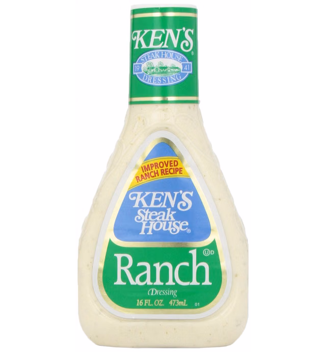Kens Steak House, Ranch Salad Dressing, 16oz