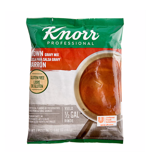 Knorr 6.83 oz. Brown Gravy Mix - 6/Case