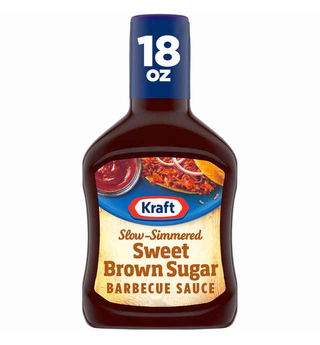 Kraft Sweet Brown Sugar Slow-Simmered Barbecue Sauce, 18 oz Bottle
