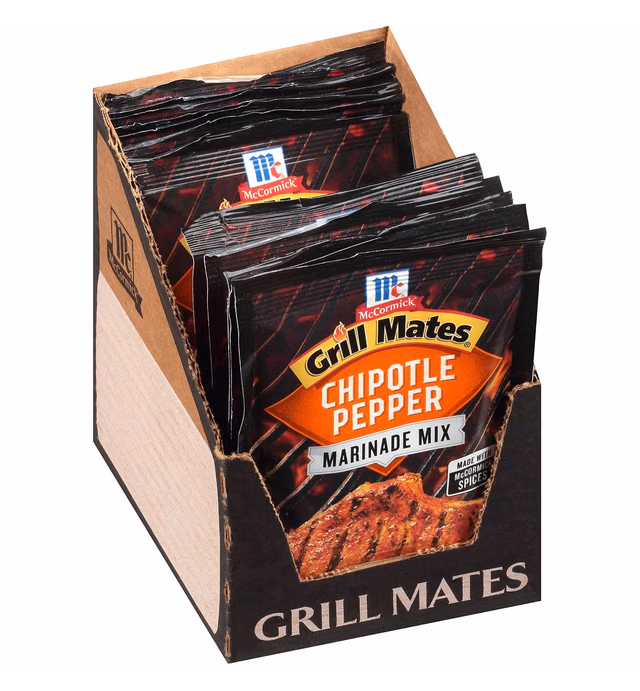 McCormick Grill Mates Chipotle Pepper Marinade Mix, 1.13 oz (Pack of 12)