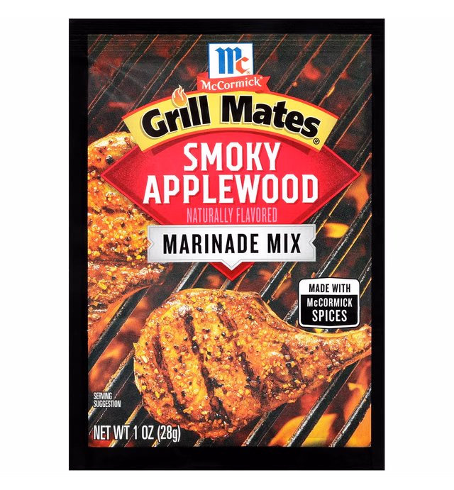 McCormick Grill Mates Smoky Applewood Marinade Mix, 1 oz (Pack of 12)