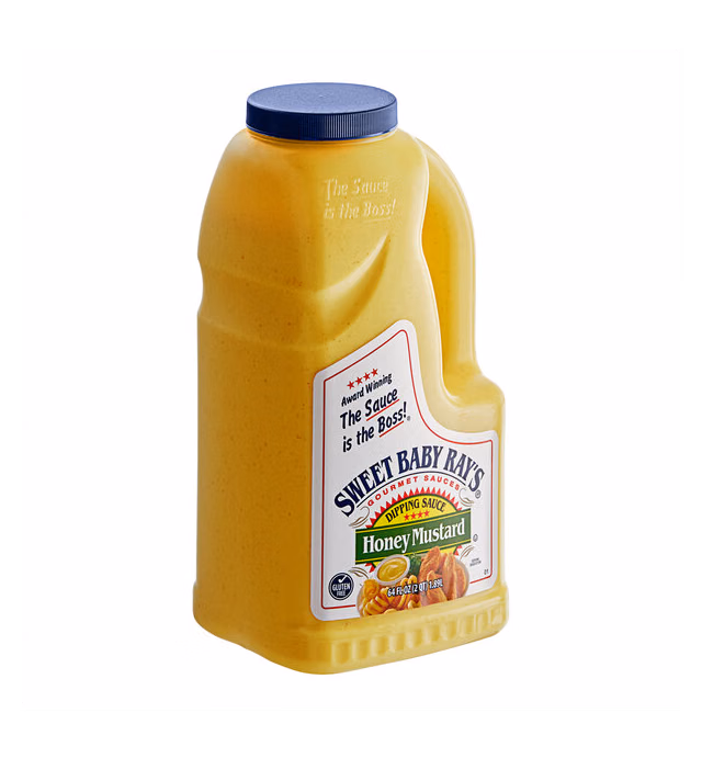 Sweet Baby Ray's Honey Mustard Dipping Sauce 0.5 Gallon - 4/Case