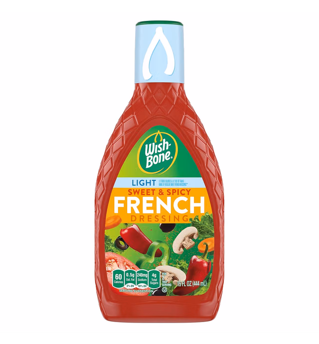 Wish-Bone Salad Dressing, Light Sweet & Spicy French, 15 oz