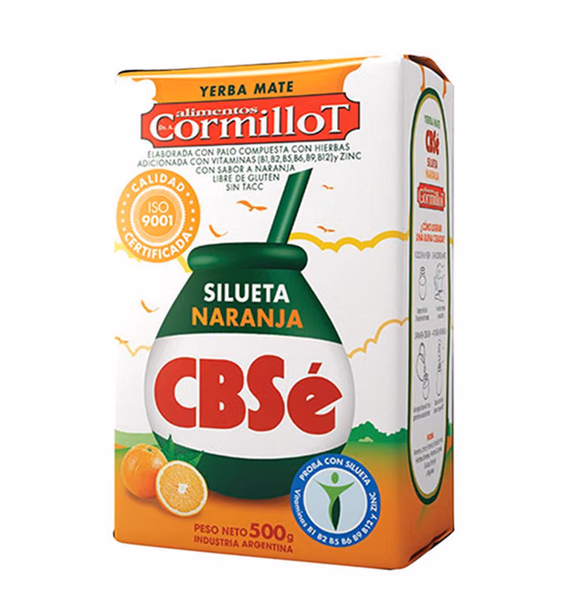 CBSe Yerba Mate Silueta Naranja (Orange) 500g