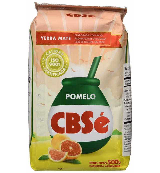 Yerba Mate CBSe Grapefruit Flavor, 1.1 lbs, from Argentina