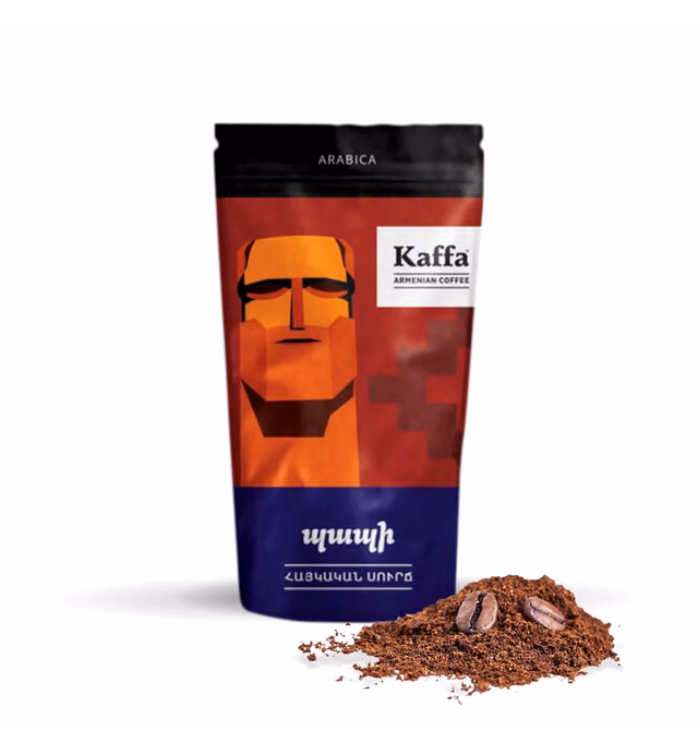 Kaffa Coffee Papi, Armenian Coffee, Medium Roast, 3.5 oz (100g), 100% Arabica, Extra Fine Ground, Eastern Coffee - Cezve Coffee - Oriental Coffee