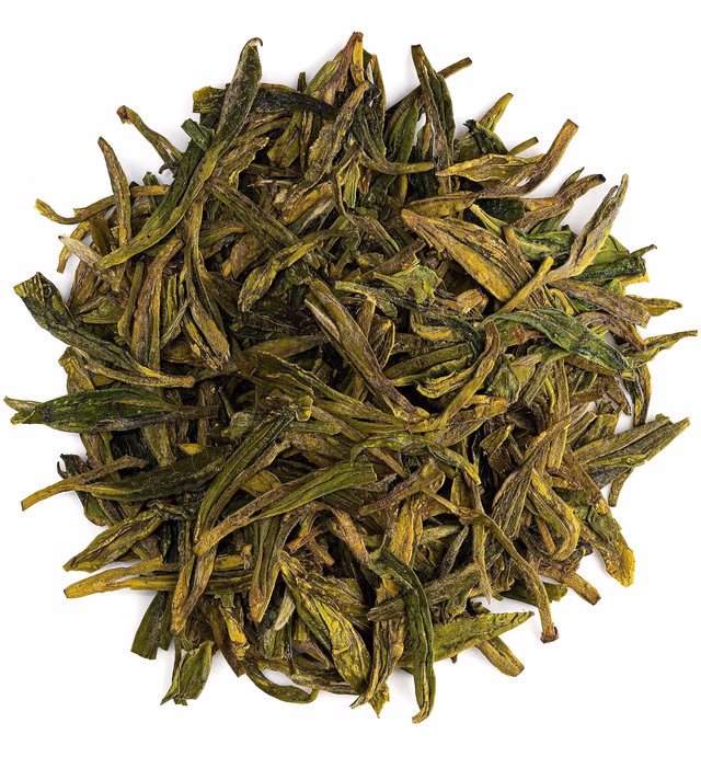 Dragon Well Green Tea - Longjing Loose Leaf Tea From China - Xihu Long Jing Chinese Tea - Lung Ching Tea From China - Longjin Tea Green Dragon Tea Longjing Tea Chinese Green Tea Lung Ching Tea