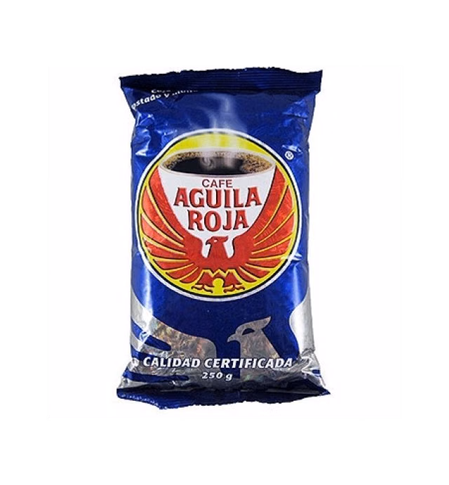 Cafe Aguila Roja 100% Pure Roasted Colombian Coffee 250grs 2 Pack