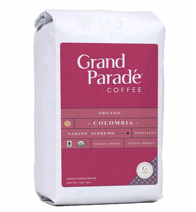 Grand Parade Coffee, 3 Lbs Unroasted Green Coffee Beans - Organic Colombian Supremo Narino - Women Produced Single Origin - Specialty Arabica - Fair Trade