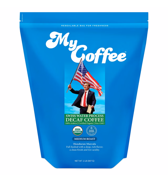 Whole Bean MyCoffee - Organic, Specialty Grade, 100% Arabica, Non-GMO Coffee [DECAF Medium Roast, 2LB Bag] 1 32.0 Ounce