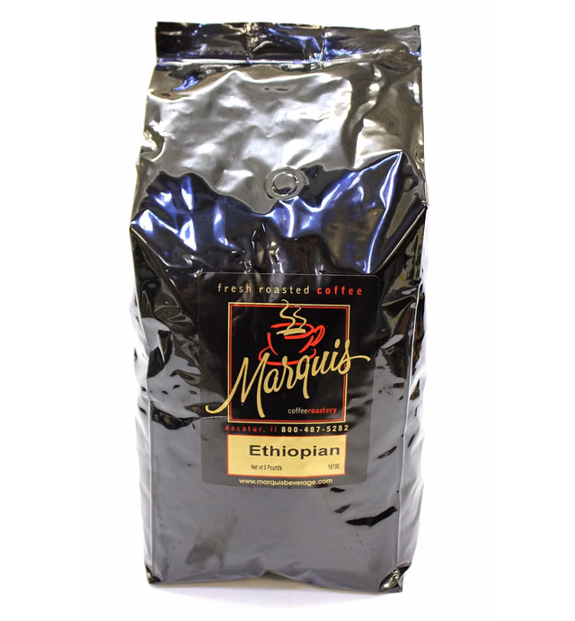 Ethiopian Yirgacheffe Whole Bean Coffee 5lb bag