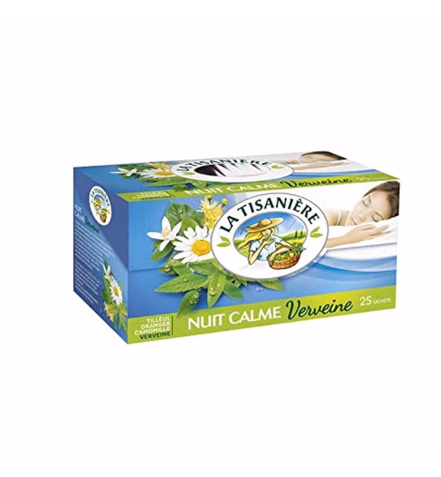 La Tisaniere French Tisane - 25 Counts (Nuit Calme Verveine (Tranquil night Verbena))
