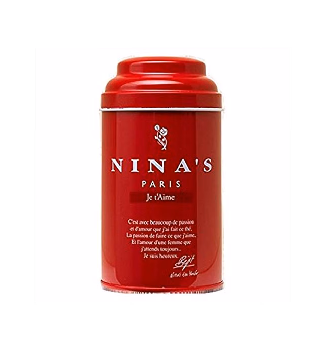 Nina's Paris, Je t'Aime Thé, Nina's I Love You Loose Tea in Original Red Gift Tin, 3.5 Ounces