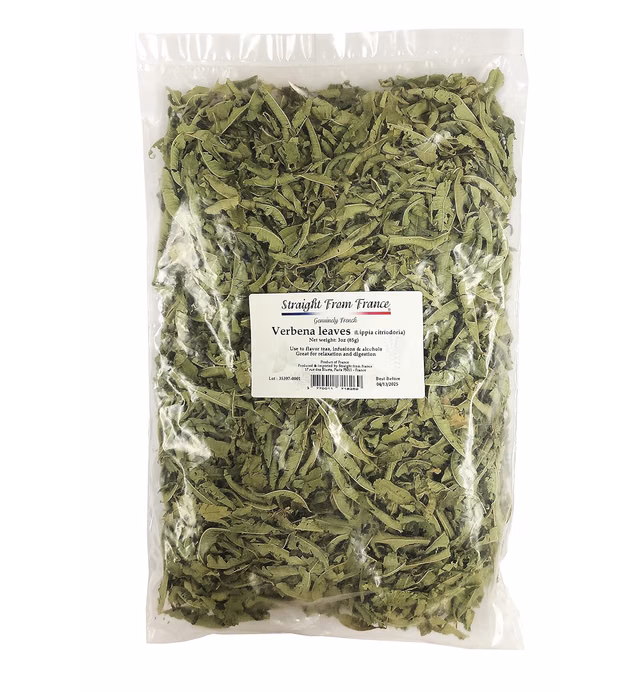 Straight from France Loose Lemon Verbena Leaves from France Perfect for Relaxing Infusions Herb Teas and Tisanes (3 Ounce (pack of 1))