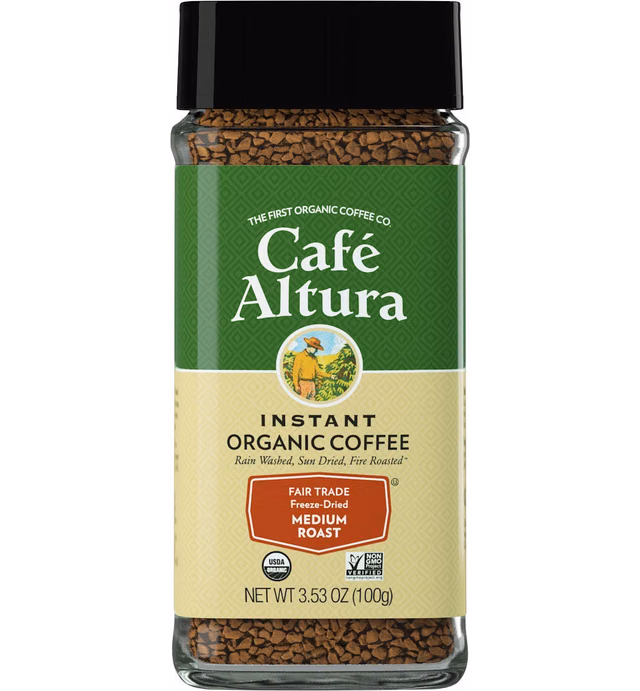 Cafe Altura Freeze Dried Instant Organic Coffee Original, 7.06 Oz (Pack Of 2)