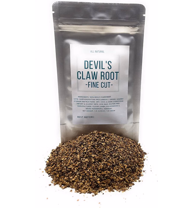 Devil's Claw Root Herb - Fine Cut, Dried & Natural Harpagophytum Procumbens - Net Weight: 1.41 Ounces / 40 Grams