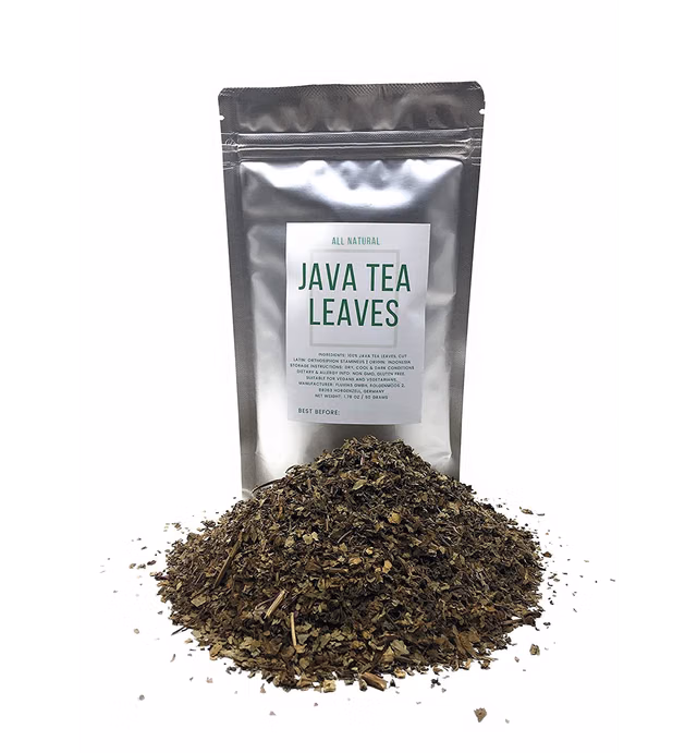 Java Tea Leaves From Indonesia - 100% Natural, Dried, Cut Orthosiphon Stamineus - Net Weight: 1.76oz/50 grams