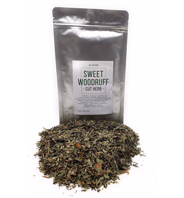 Sweet Woodruff Herb - Dried, Cut, Natural Galium Odoratum - Net Weight: 1oz/28g