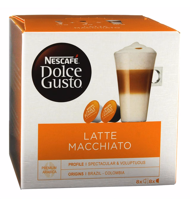 Nescafe - Dolce Gusto - Latte Macchiato Coffee Pods 8 Drinks - 194.4g