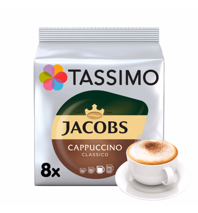Tassimo GERMAN Jacobs Cappuccino Classico- Pack of 1-Imported-Now shipping from USA