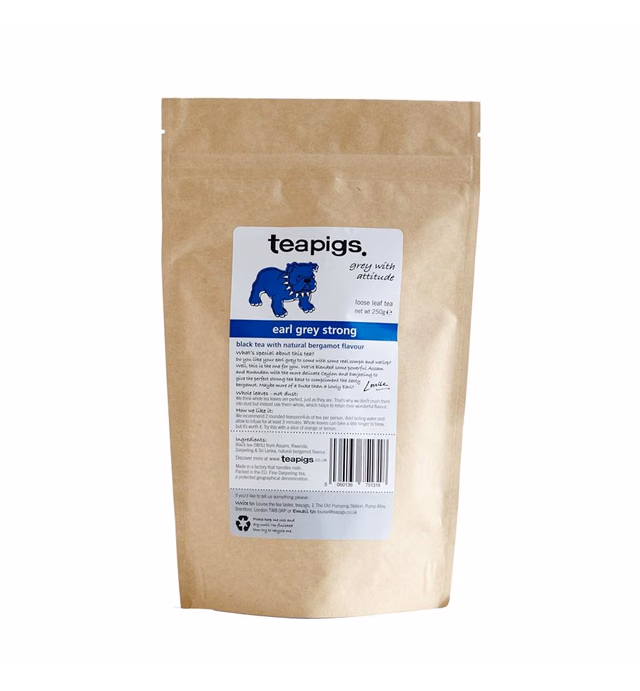 Teapigs Earl Grey Strong Loose Tea Made with Whole Leaves (1 Pack of 250g)