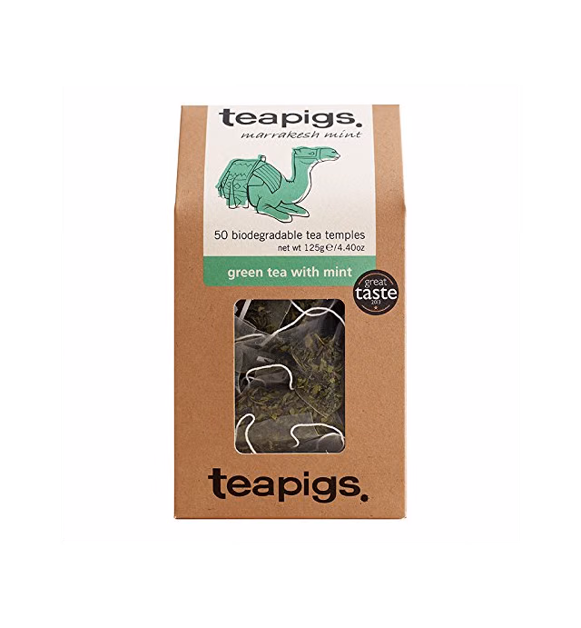 Teapigs Green Tea With Mint Bags Made With Whole Leaves (1 Pack of 50 Teabags)