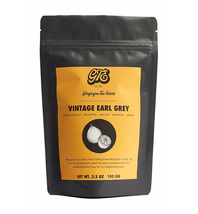 Citrusy Earl Grey Loose Leaf Black Tea (50+ Cups) - Fresh Harvest - Directly Shipped From Our Family-Owned Estate in Assam, India - Blended with Bergamot Oil Sourced From Italy - 3.5 oz Gift Pouch