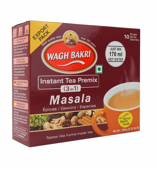 Great Bazaar Wagh Bakri Instant Masala Chai Tea, 260 Gram