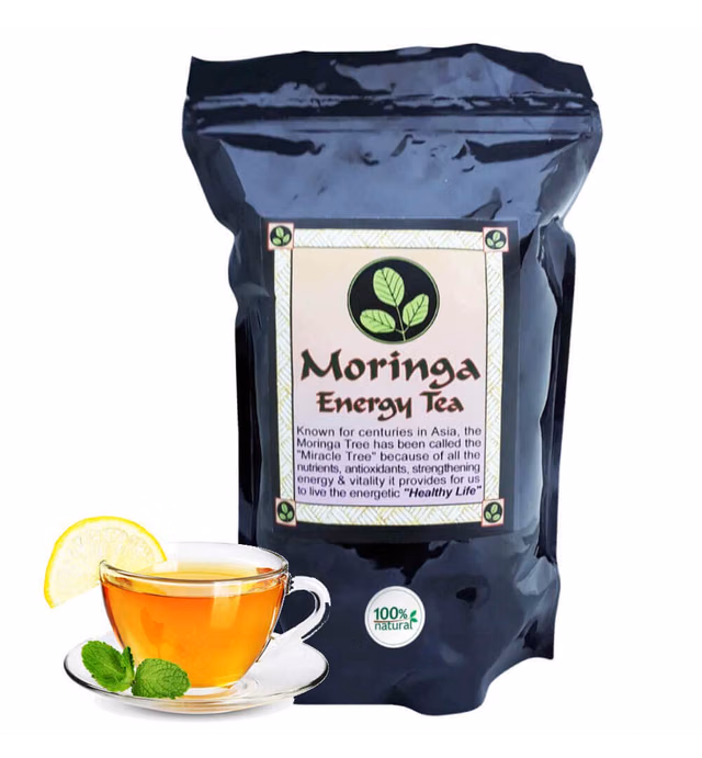 MORINGA ENERGY TEA - Loose leaf 8 oz. Natural, hand harvested and freshly packaged with 100% Pure Moringa Leaves.