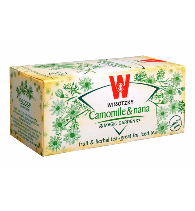 Wissotzky Chamomille Nana, 1.06-Ounce Boxes (Pack of 6)