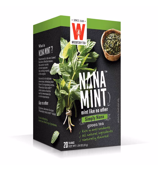 Wissotzky Tea Nana Mint Green Tea (2 pack)