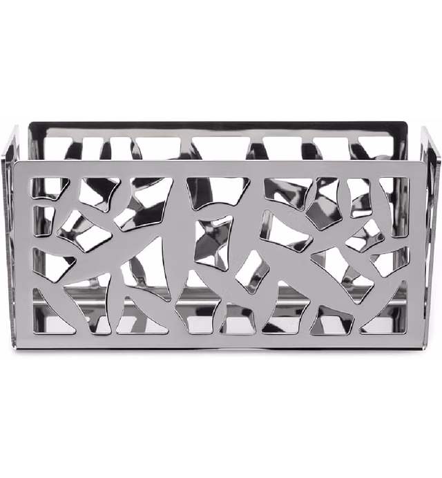 Alessi Holde Cactus Tea/Sugar Bags Holder, Silver