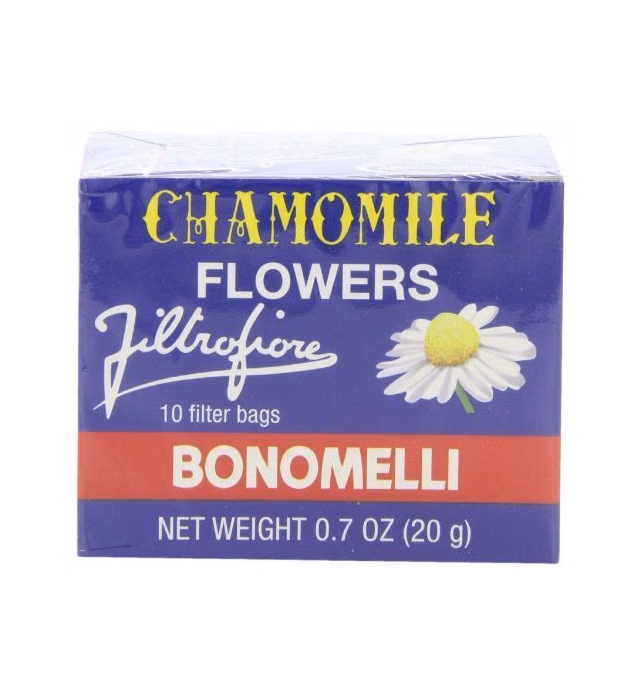 Bonomelli - Italian Chamomile Flowers, (2)- 0.7 oz. Boxes of 10